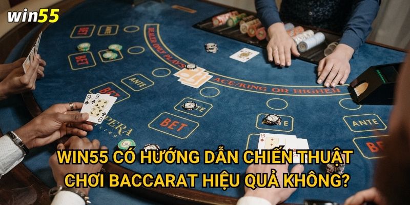 Cách chơi baccarat tại Win55 có khó hiểu không? 3 Win55 có hướng dẫn chiến thuật chơi baccarat hiệu quả không?